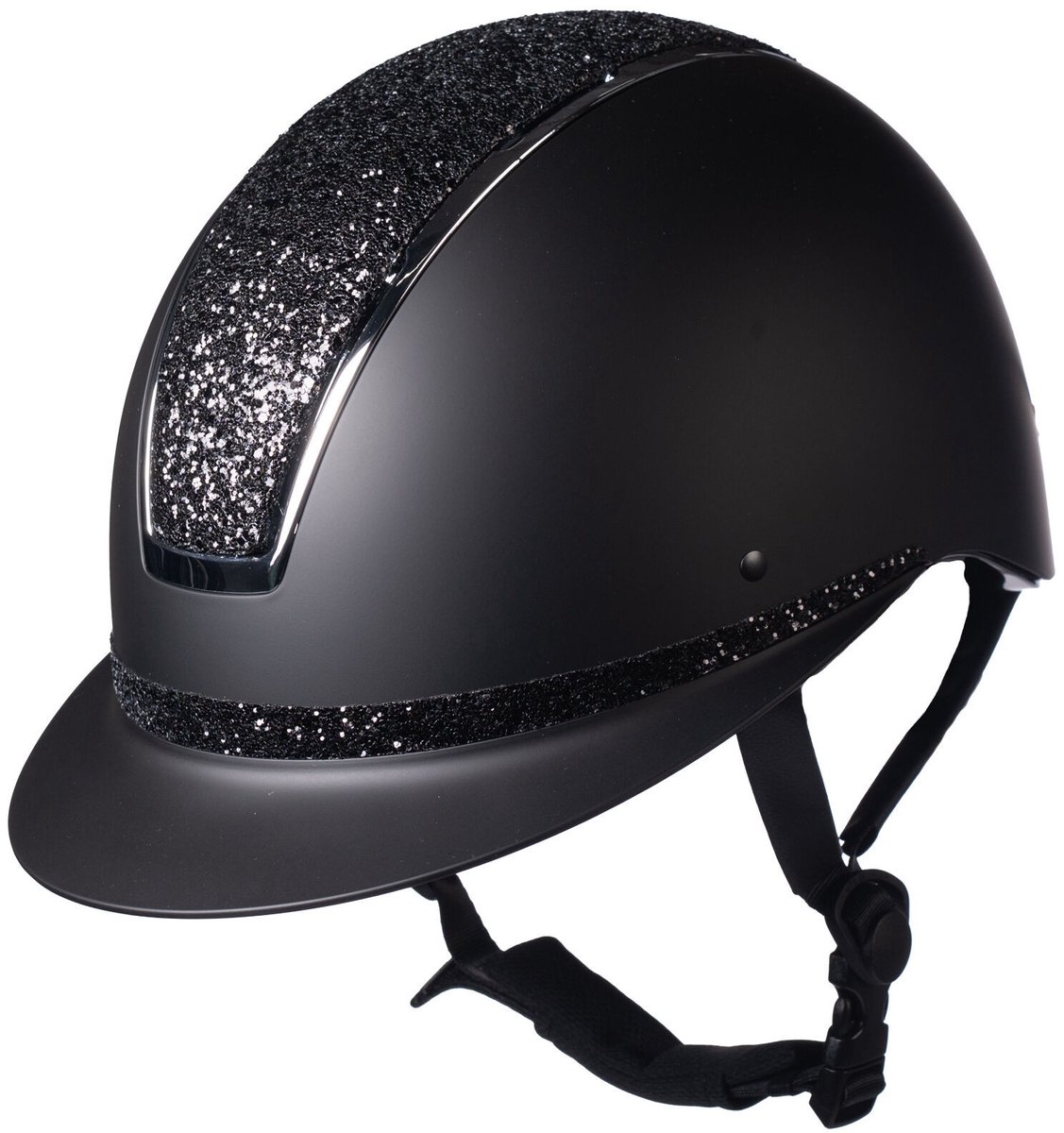 Cap Veiligheidshelm Lady Shield Elegant zwart met glitter maat M (55-57 cm)