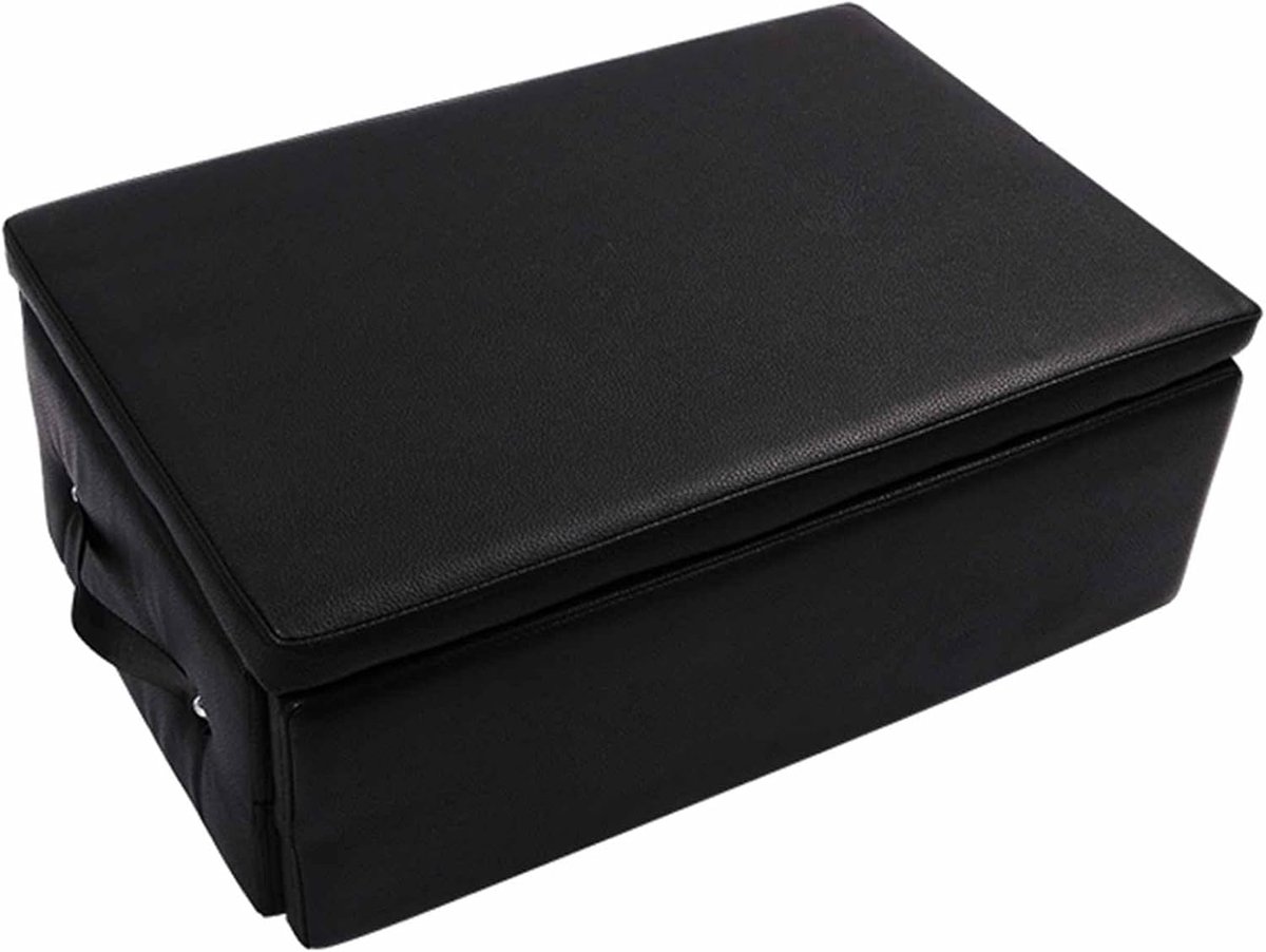 Pilates Zitkist - Core Trainer Box - Thuisstudio Training - Ruimtebesparend Opvouwbaar - 62x43x23cm - Zwart