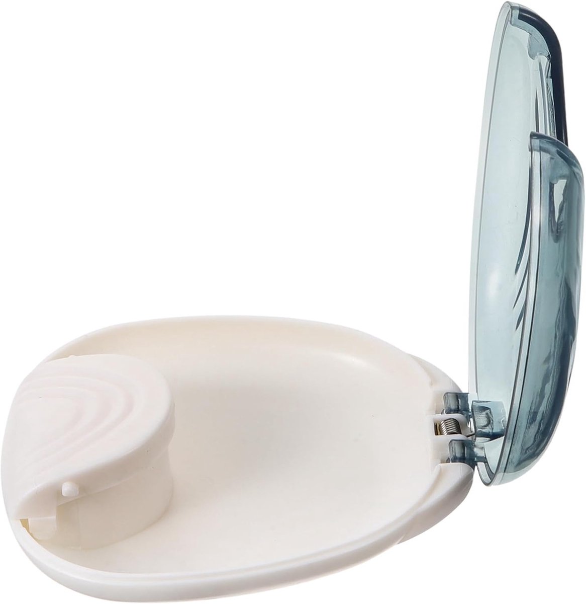 Transparante Beugelbox - Retainer Etui - Veilige Opslag - Lichtgewicht Draagbaar - 9x8x2 cm - Grijs