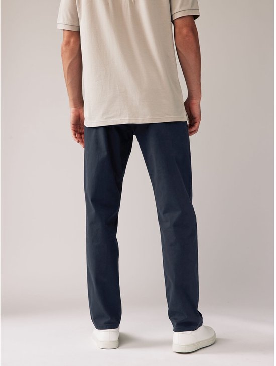 Next - Heren - Straight fit - Stretch chino's verpakking van 2 - Blauw