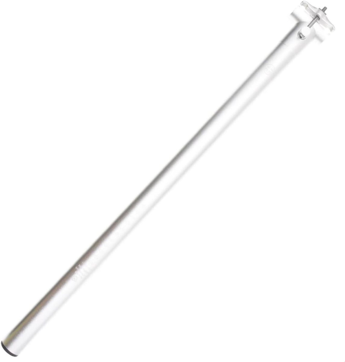 Verlengde Zadelpen - Lichtgewicht Onderdeel - Fietsen Aanpassen - Specifiek voor Vouwfiets - 58 cm Lengte - Zilver