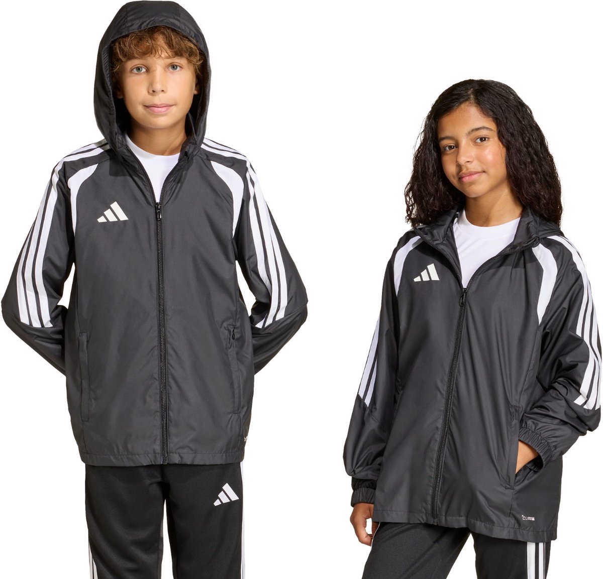 adidas Jas Kinderen Tiro 26 League Zwart - Maat 140cm