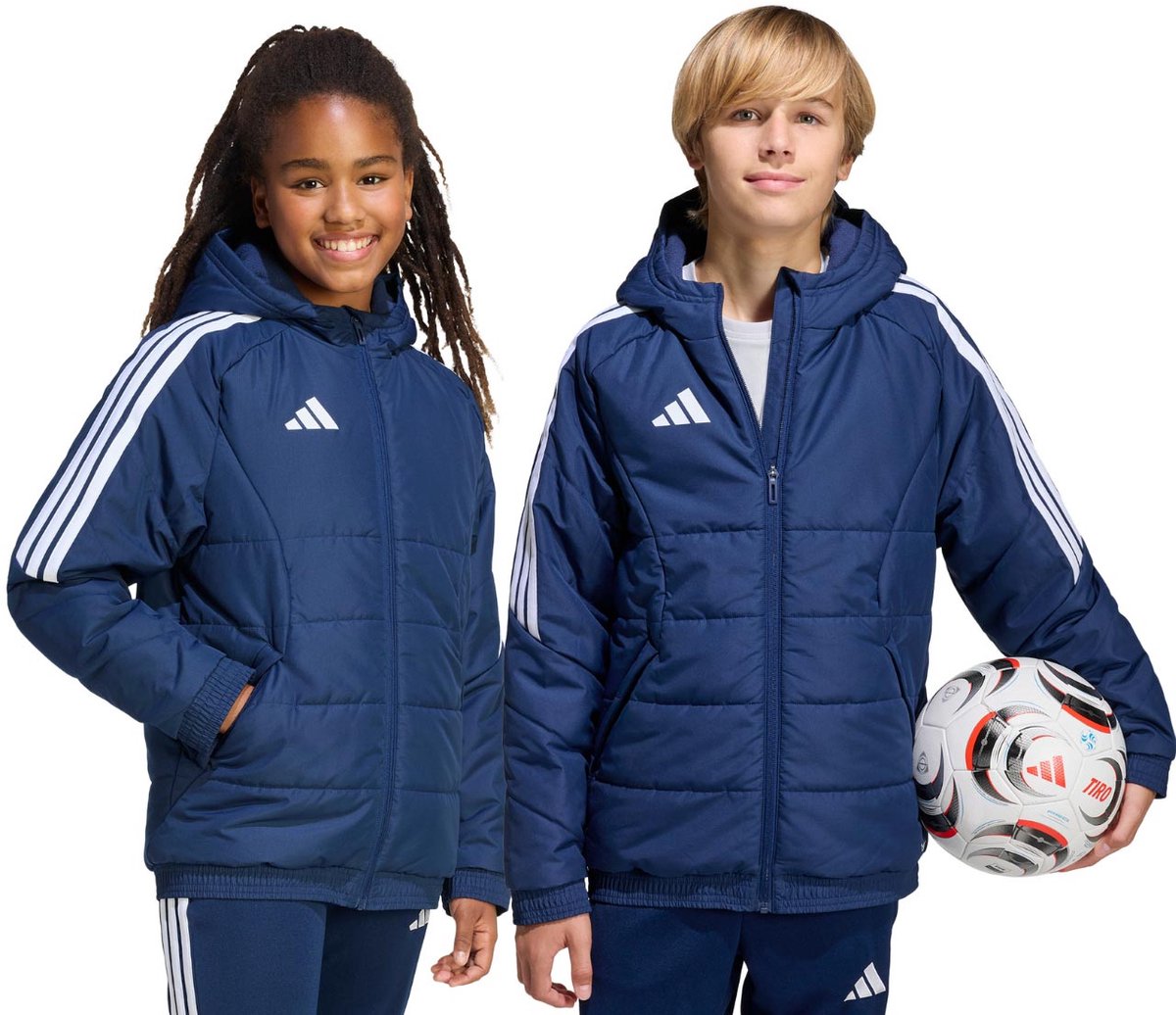 adidas Jas Kinderen Tiro 26 Winter Donkerblauw - Maat 152cm