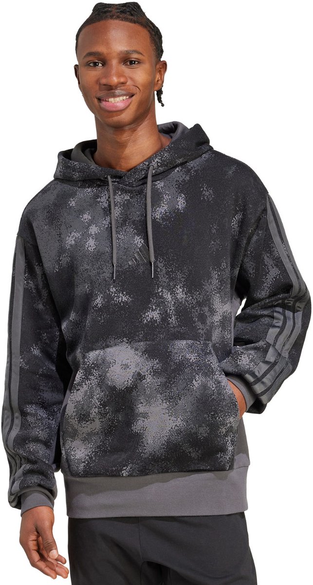 adidas Sweater Heren Sea AOP Hoodie grafitowa Grafiet