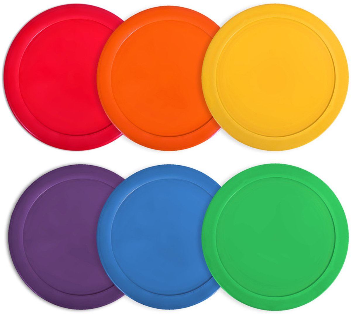 NO10 Hesje Zaalvoetbal Rond - 1 set (6szt.) VFMN-FLCIS6WB