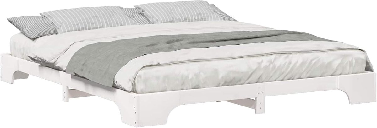 Massief Houten Bedframe - Gemaakt van Grenenhout - Comfortabel Slapen - Duurzaam Ontwerp -