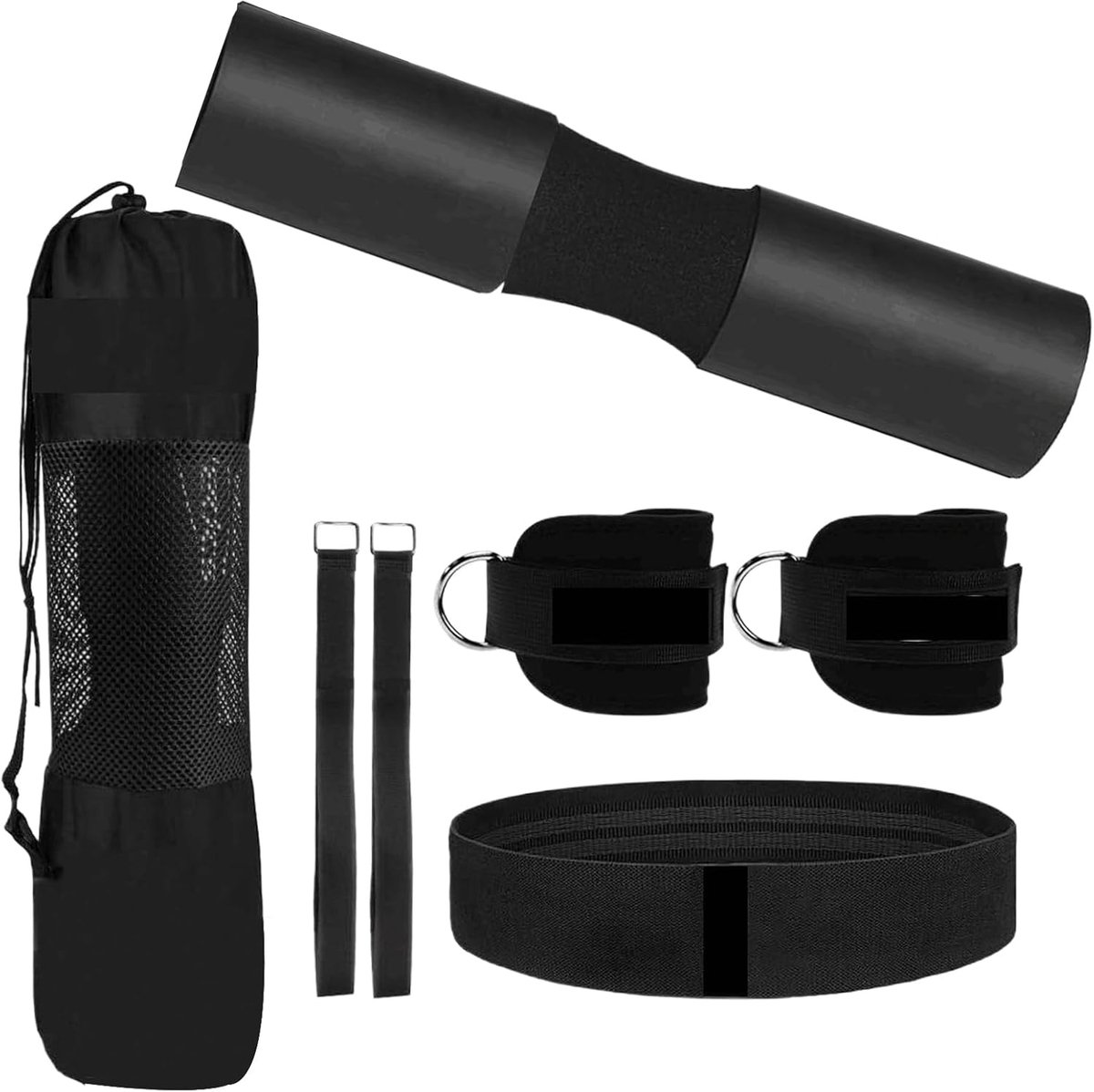 Halterbank Kussen - Barbell Pad - Kniebuigingen Trainen - Ergonomisch Ontwerp - 49 x 16 cm