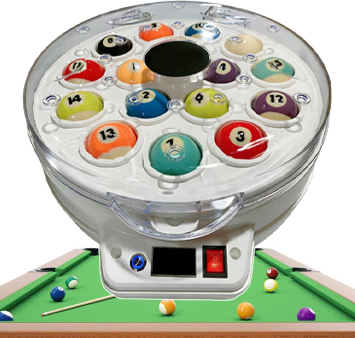 Biljartbal Reiniger - Poolball Polijster - Snelle Ballen Reinigen - Bidirectionele Rotatie - 16 of 22 Ballen