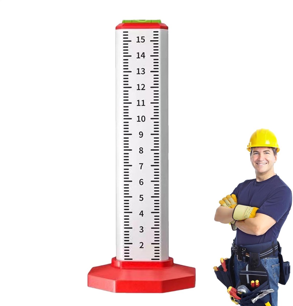 Hoogte Liniaal - Waterpas Positionering - Vloertegels Leggen - Vergrote ABS Basis - 150 & 300mm