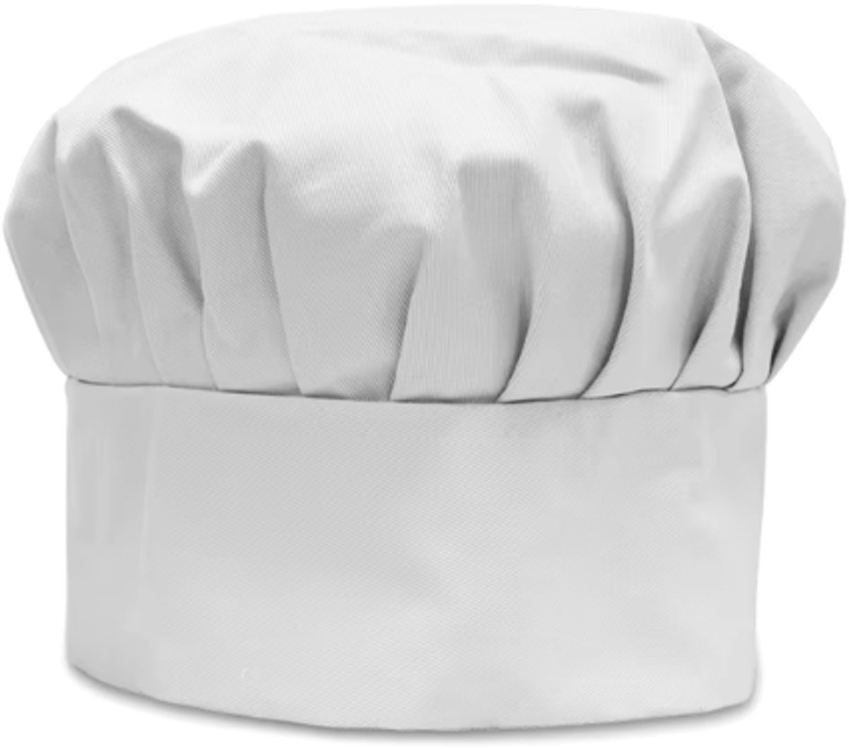 Koksmuts – Wit – Elastische Koks Muts – Comfortabele Chef Hoed – Keukenmuts voor Horeca & Thuisgebruik – Ademend & Wasbaar – Unisex Koks Accessoire