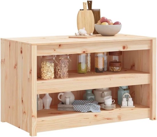 Keukenkast voor buiten - Outdoor keukenmeubel - Buiten koken - Massief grenenhout - 106 x 55 x 64 cm - Gelakt — afbeelding 4