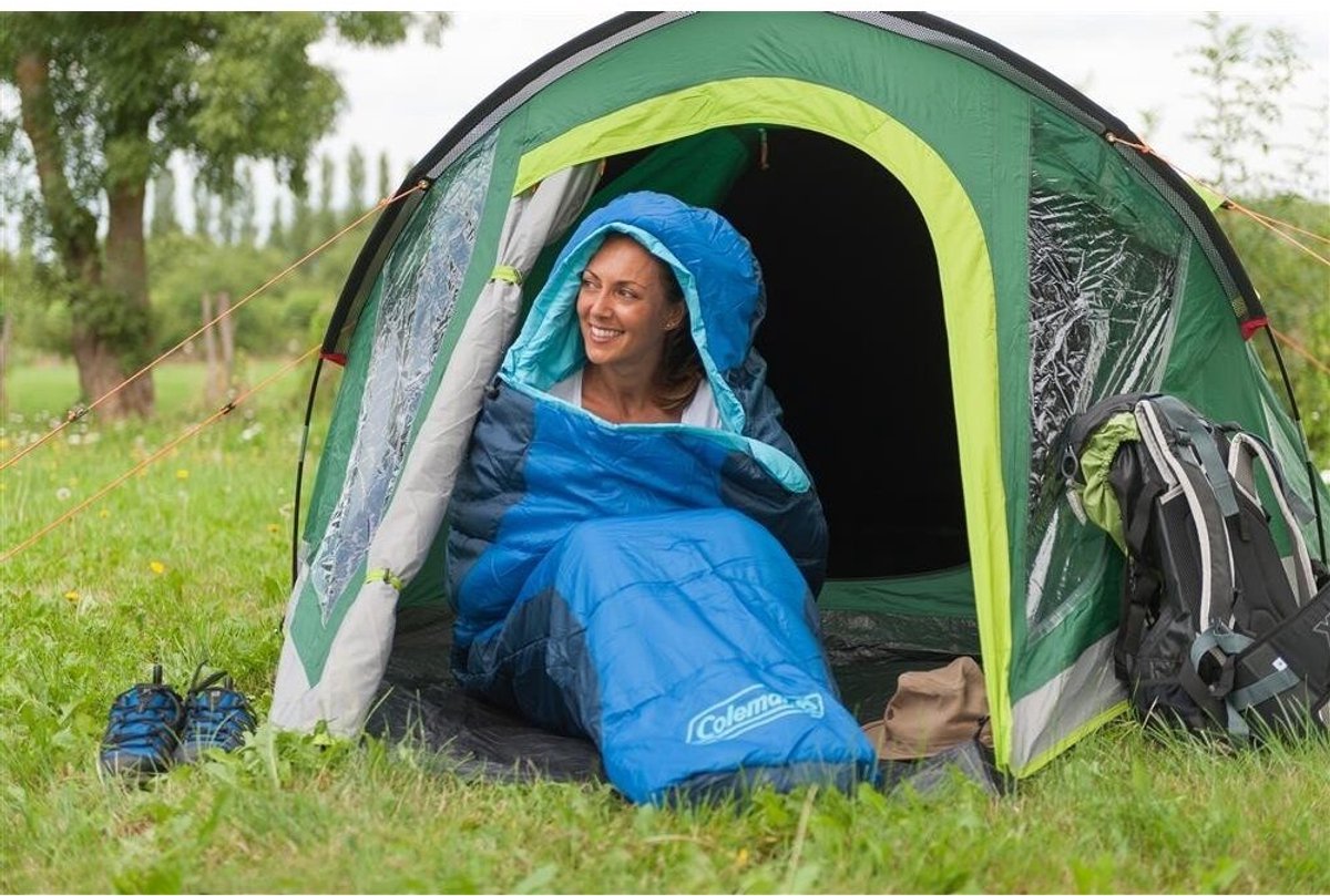 Coleman Fision 100 Mummy Slaapzak - 208 x 81 cm - Blauw
