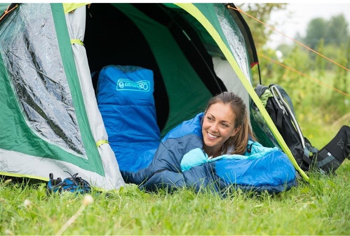 Coleman Fision 100 Mummy Slaapzak - 208 x 81 cm - Blauw