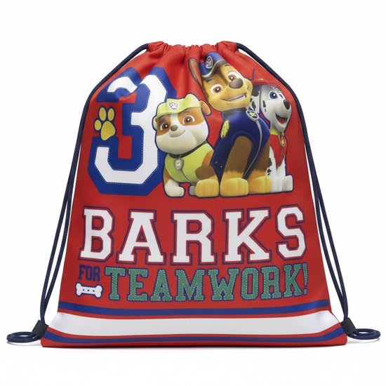 PAW Patrol Teamwork - Gymtas/ Zwemtas - Rood