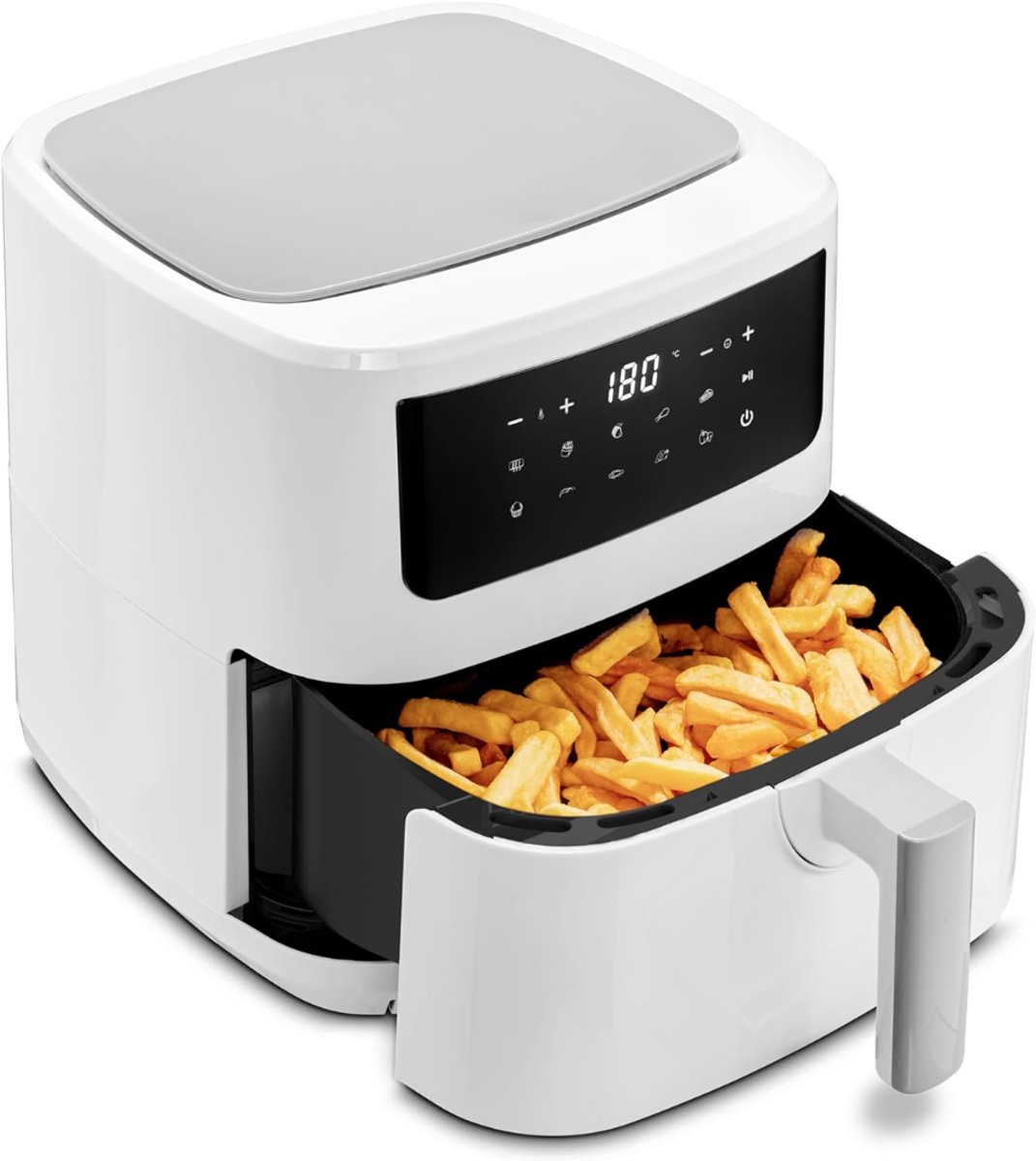 Aurixi® Mini airfryer - Airfryer - Airfryer klein - Wit - 42cm x 32cm x 33cm