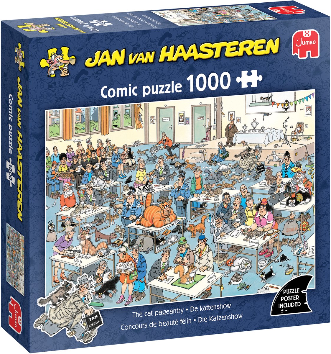 Bol.com Jan Van Haasteren - Kattenshow - 1000 stukjes puzzel aanbieding