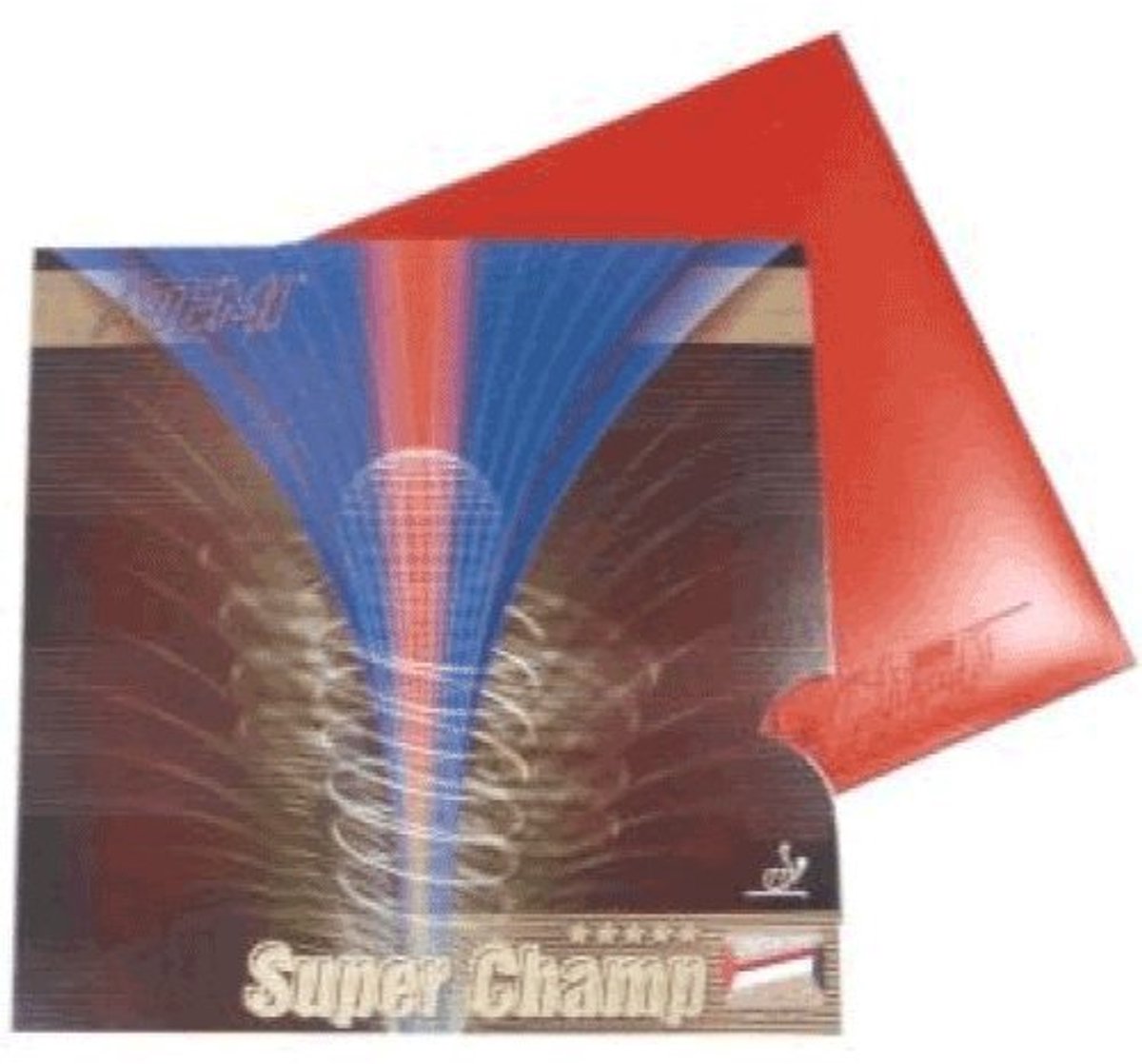 Atemi tafeltennis rubber 1,9mm set ITTF goedgekeurd 5 stuks.