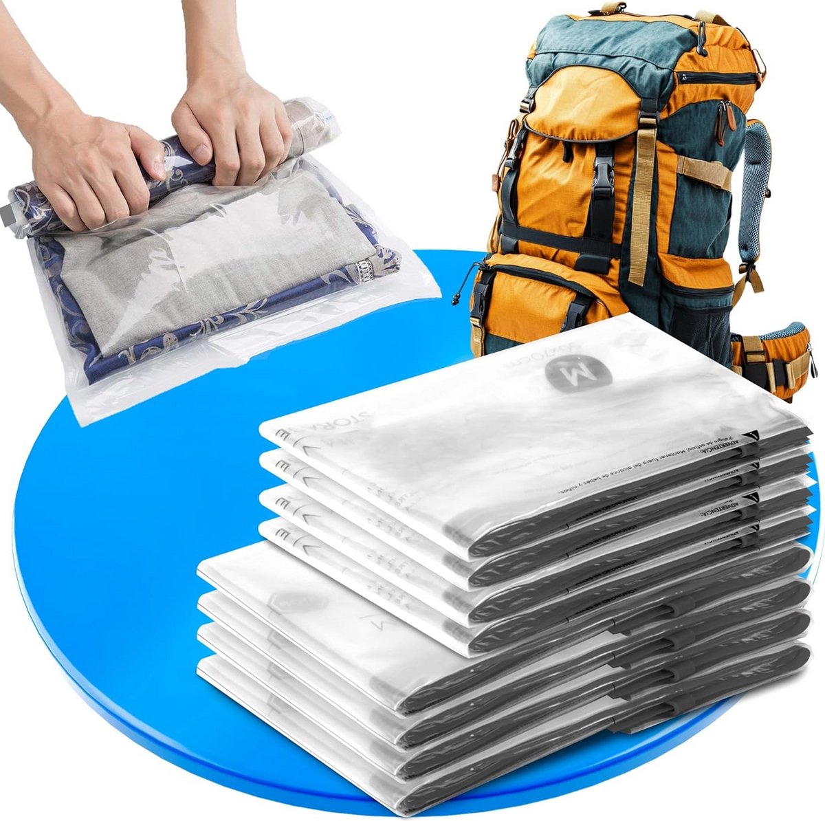 Vacuümzakken Kleding & Beddengoed - Ruimtebesparend voor Reizen en Opslag