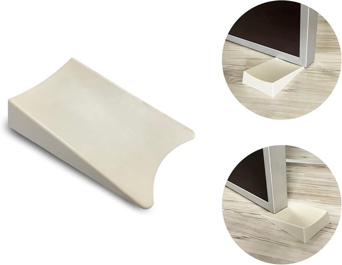 Deurstopper Vloer - Antislip Stopper - Deuren Open Houden - Maximale Weerstand 10kg - 13 x 8.5 cm - Bruin