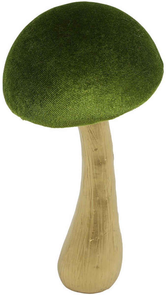 Countryfield speelgoed paddestoel Fungo L decoratie groen 10x10x19cm.