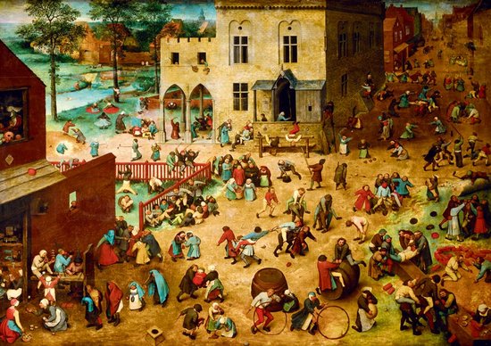 Bluebird Puzzle legpuzzel Pieter Bruegel the Elder Children's Games 1000 stukjes.
