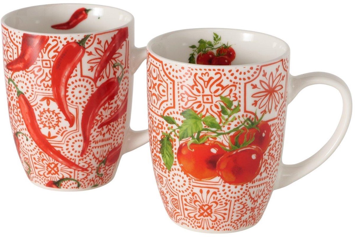 Boltze Home mok Rosso 330ml kleurrijk design voor kinderen.