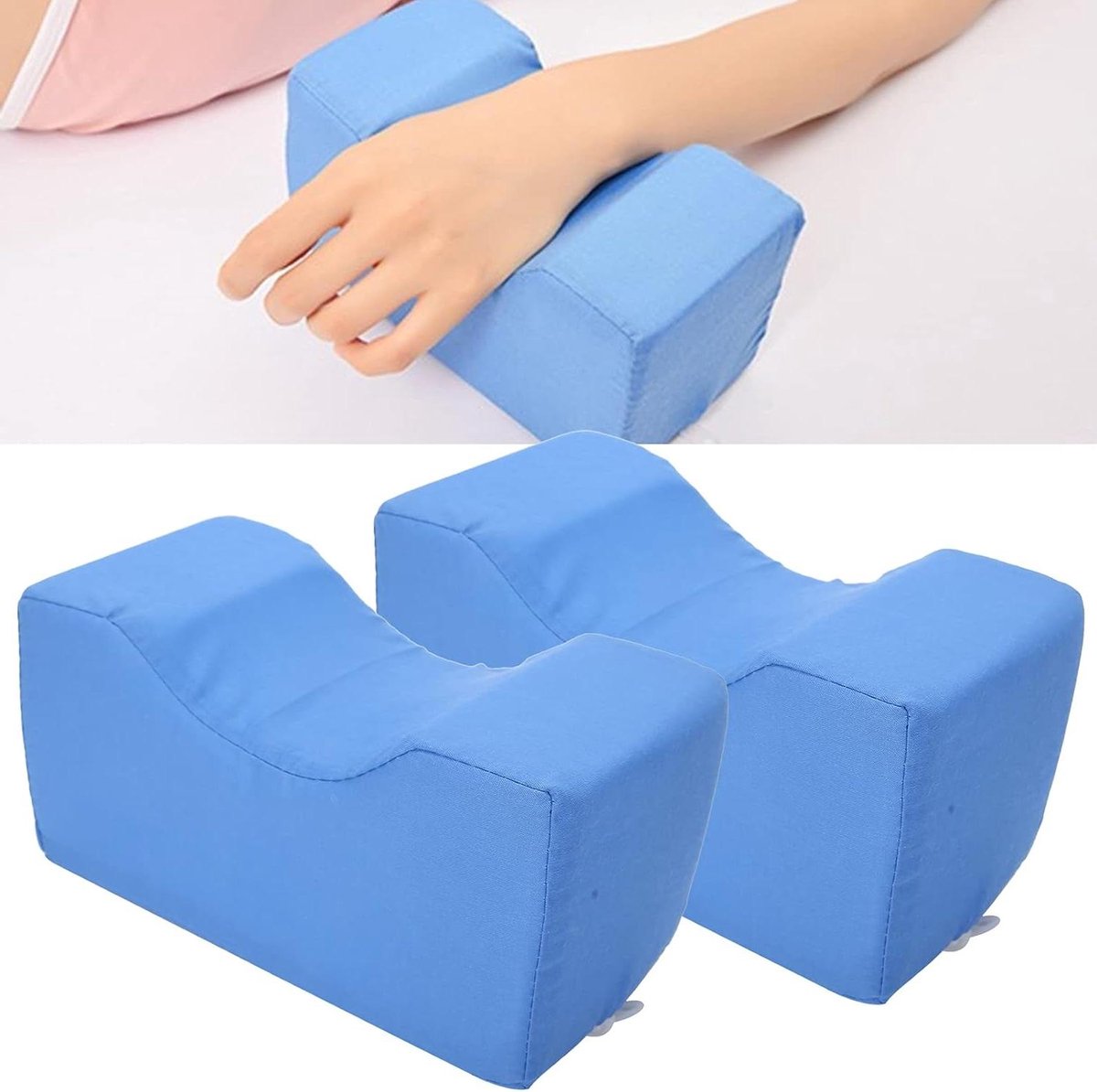 Enkel Kussen ter Voorkoming van Doorligplekken voor Ouderen en Gehandicapten Grondliftkussen met Beensteun - 2 Stuks