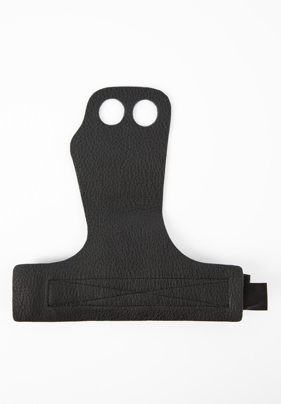 Zwarte Gorilla Wear 2-gat leren grip.