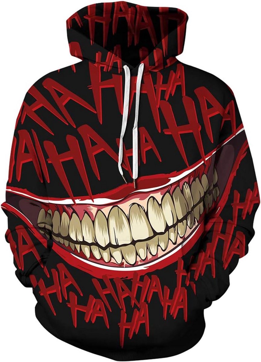 Unisex 3D Print Hoodie Lange Mouwen Casual Trui met Patroon