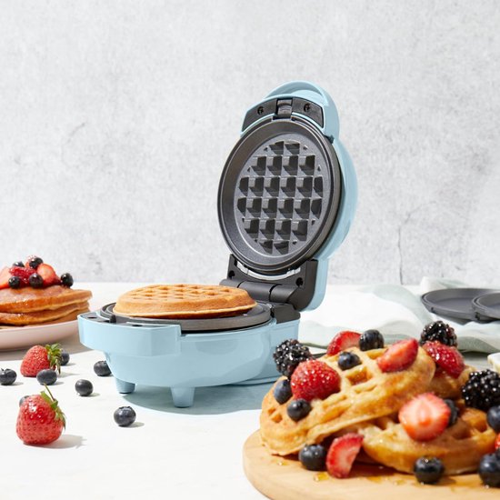 Aurixi® Pannenkoekenmaker - Pancake maker - Pannenkoek - Blauw - 17cm x 13cm x 9cm — afbeelding 5