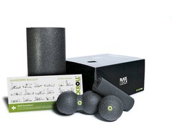 Blackroll Blackroll Blackbox Set Zwart incl. Standard en Mini Foamroller, Bal 8 cm en Duobal 8 cm