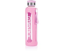 Gymstick Gymstick Glazen Waterfles - Drinkfles - Roze - 600 ml