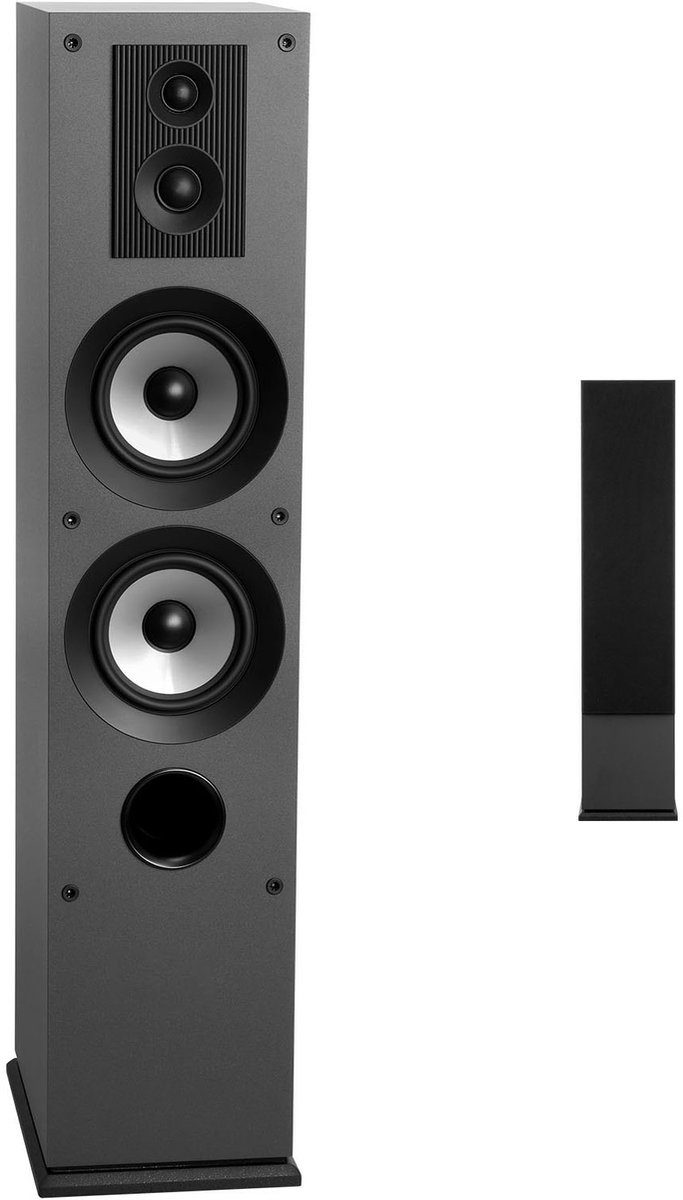 Staande Luidspreker 3-Weg Systeem 145w 70hz–20khz met Tweeters van 1,91/2,54 cm