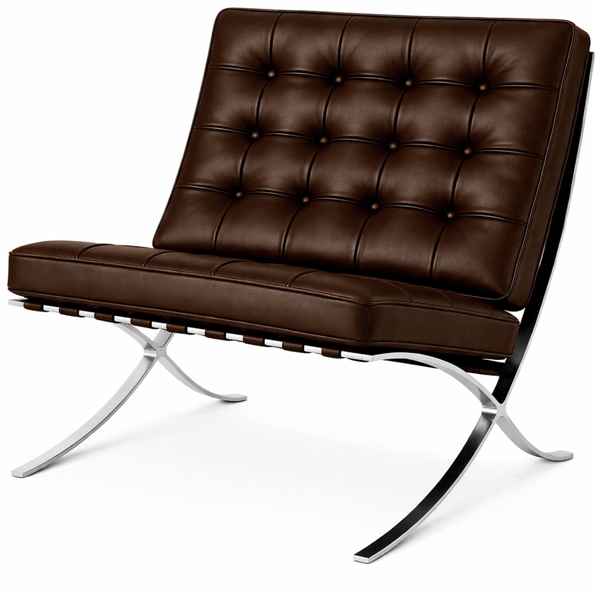 Oslo Chair - Donker Bruin - Stoel - Fauteuil - Luxe Variant