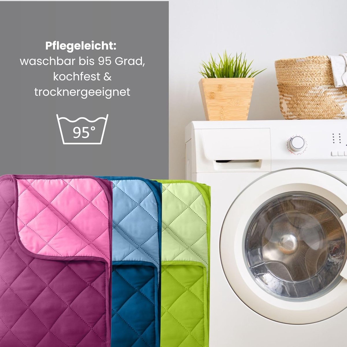 Zomerdekbed zonder Overtrek 155x220 cm – Licht & Zacht Doorgestikt Dekbed / Sprei – Ademend Polyester – Vlinder Design – Pauwhome