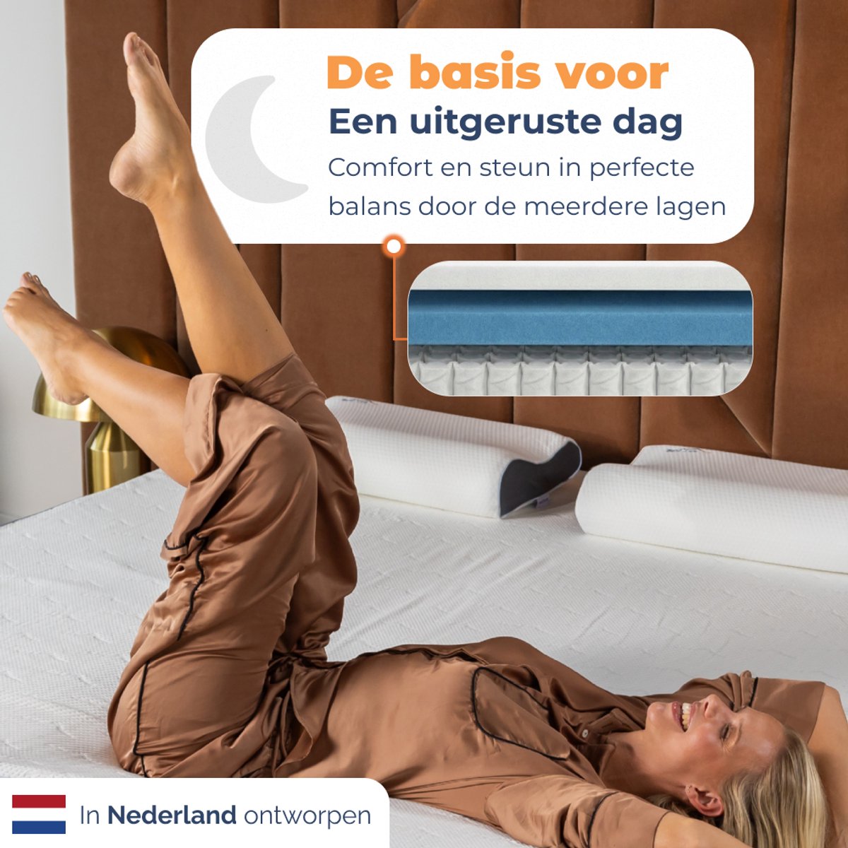 Best Life Pocketvering Matras 140x200 cm - Traagschuim & Koudschuim Matras - 20 CM - Tweepersoons — afbeelding 5