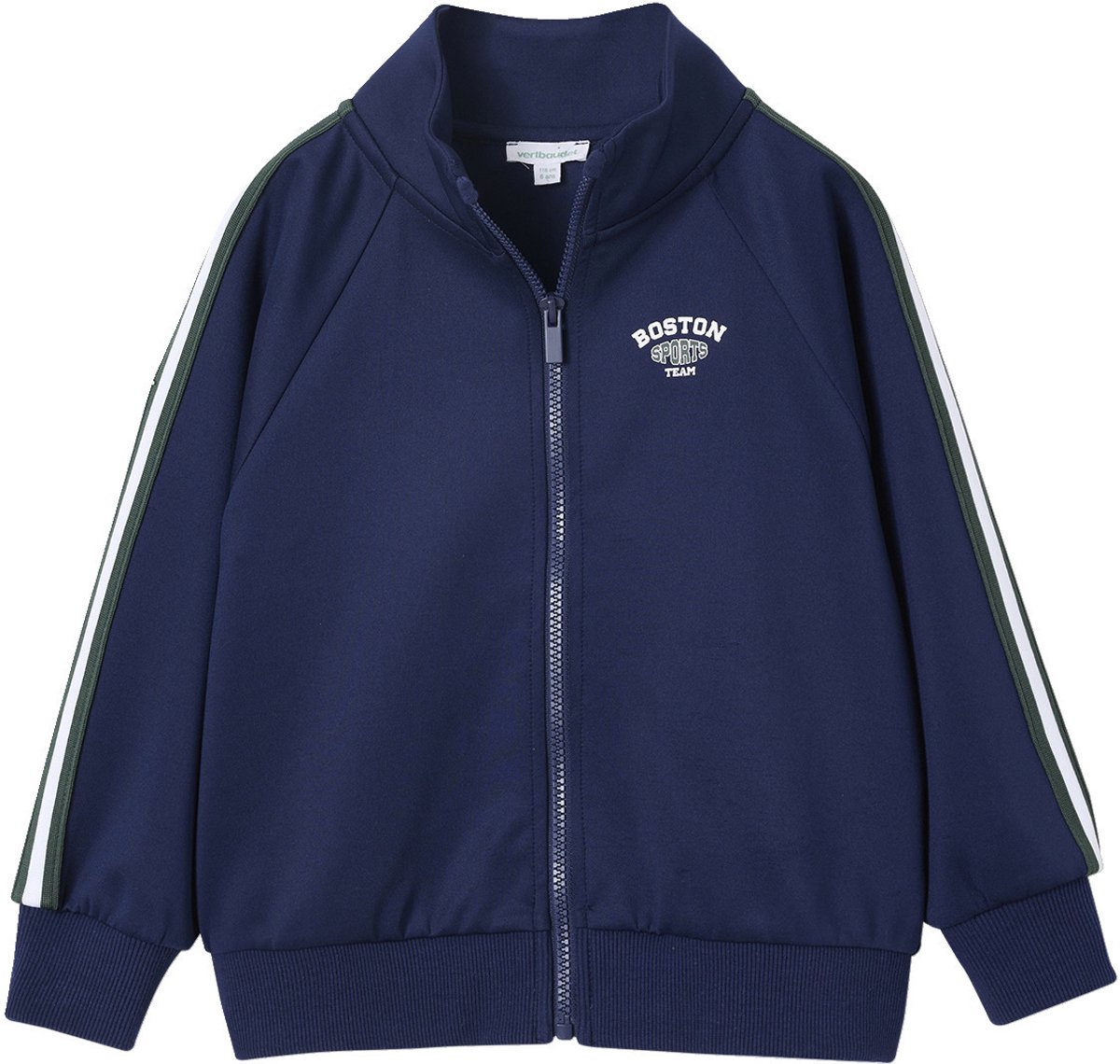 Vertbaudet Sweater voor jongens met lange mouwen en opstaande kraag
