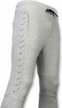 Casual Joggingbroek - Braided Joggingbroek - Grijs