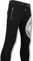 Casual Joggingbroek Heren -  Trainingsbroek Print Skull  - Zwart