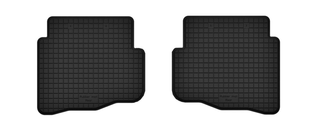 Wielganizator BasicProtect Serie - Rubber Automatten Achter - 1,5 cm Rand - 2 Stuks