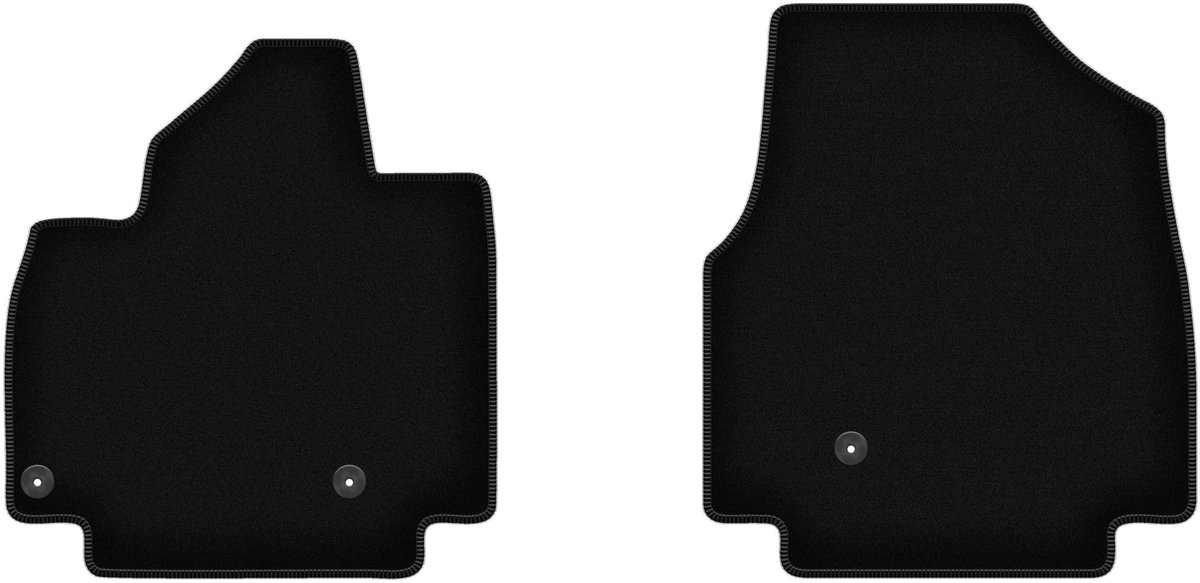 Wielganizator WLG-BASIC Serie - Velours Automatten - Kia EV9 - Zwarte Kleur - Voorzijde