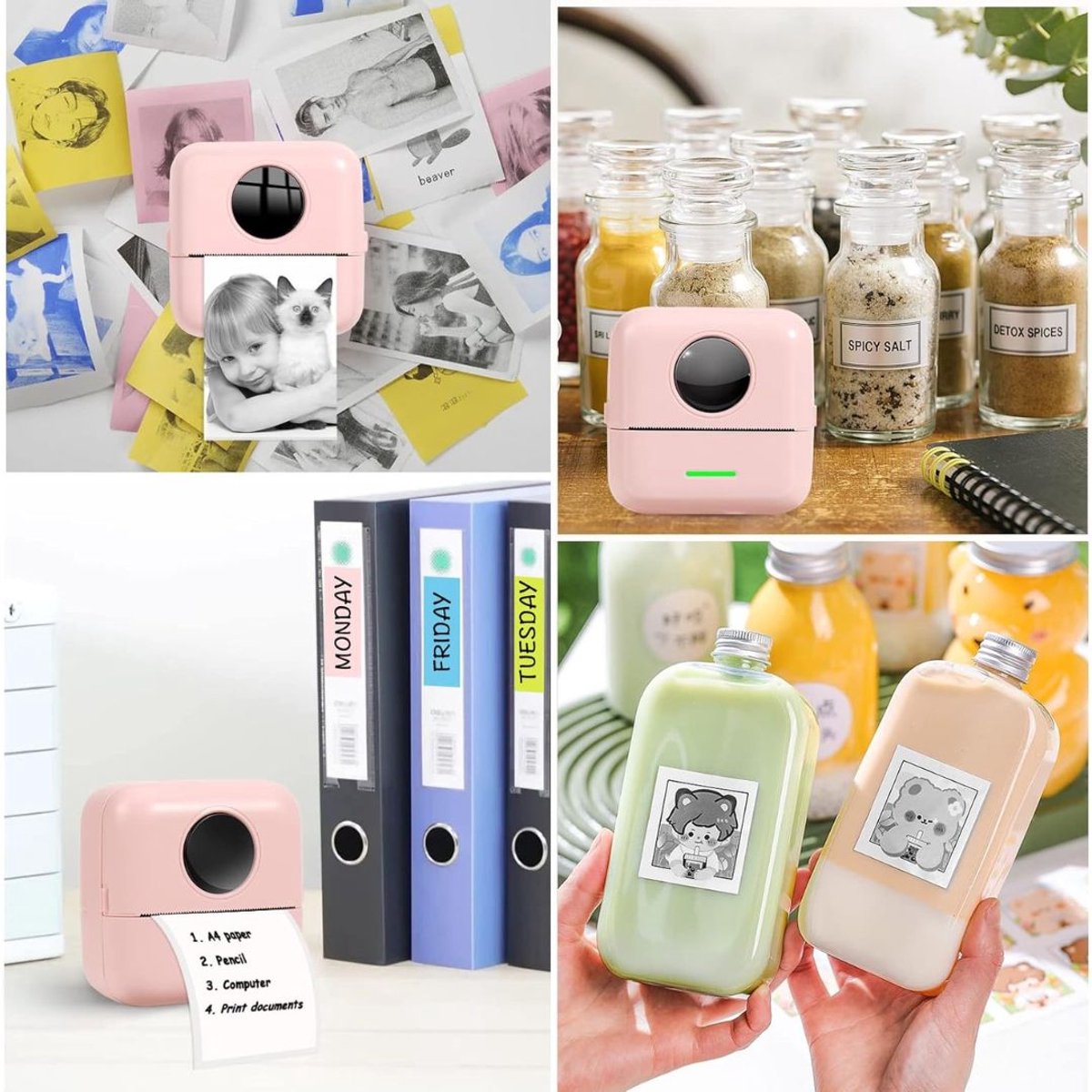 Te volgen Mini Printer - Mobiele Foto Printer thumbnail 5