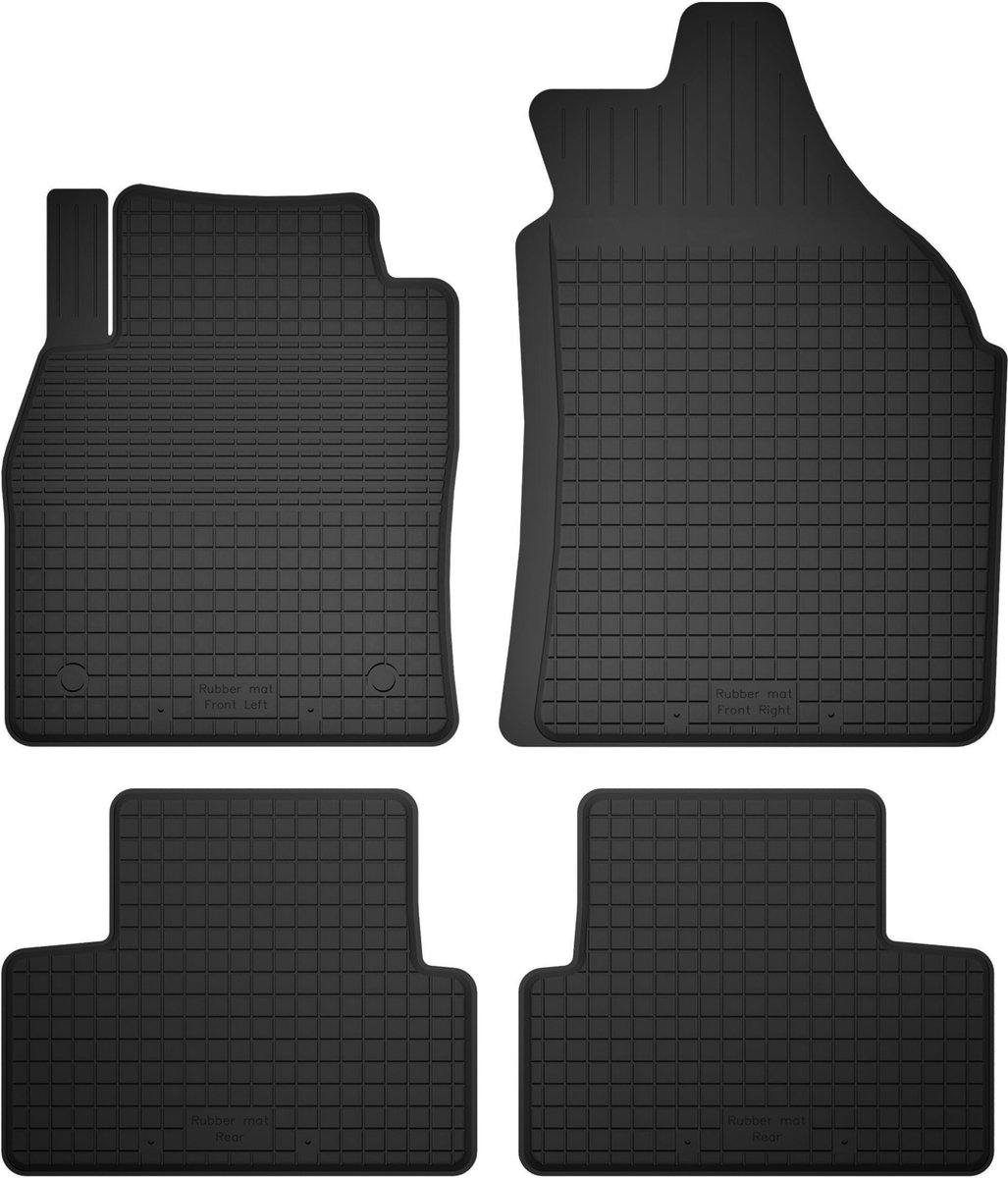 Wielganizator Peugeot 3008 Serie - Rubber Auto Vloermatten - 4 Stuks - BasicProtect - Weerbestendig