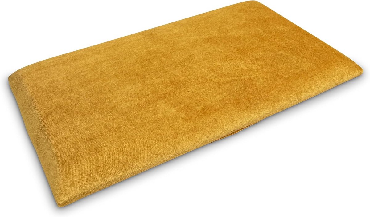 Luxe vervangende zitting voor pianobank 52x30 cm - Goud