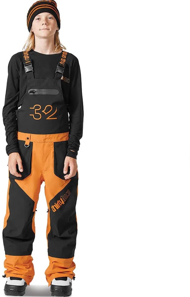 Thirtytwo Basement Bib Broek Zwart M Jongens,Meisjes