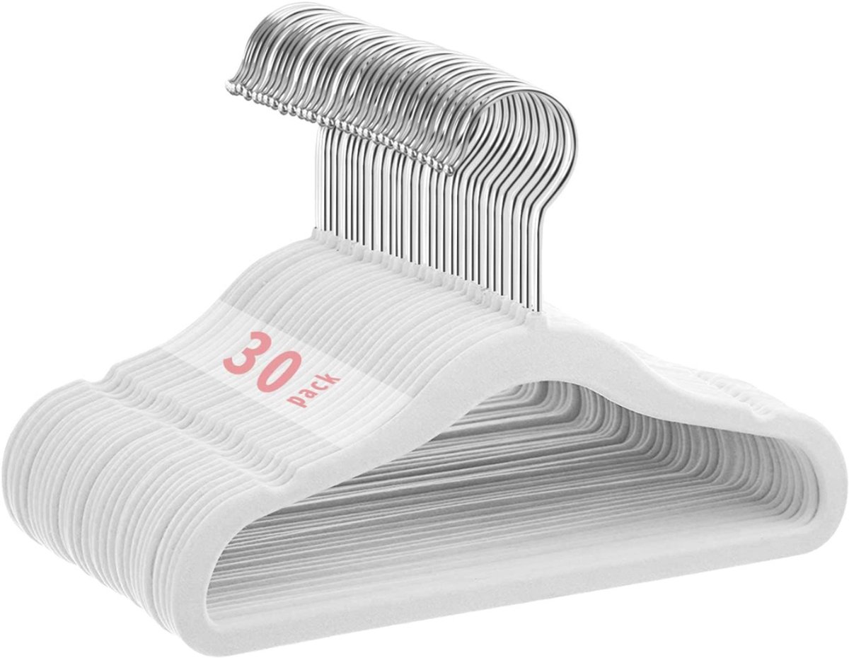 Octav8® Kledinghangers baby - Kleerhangers - Stevig - 30 Stuks - Antislip - 360 Graden Roterende Haak