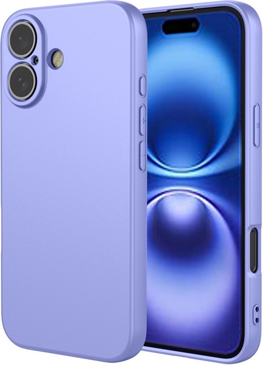 Hoesje geschikt voor Apple iPhone 17 - Phonesta Soft Silk Silicone Back Cover - Paars