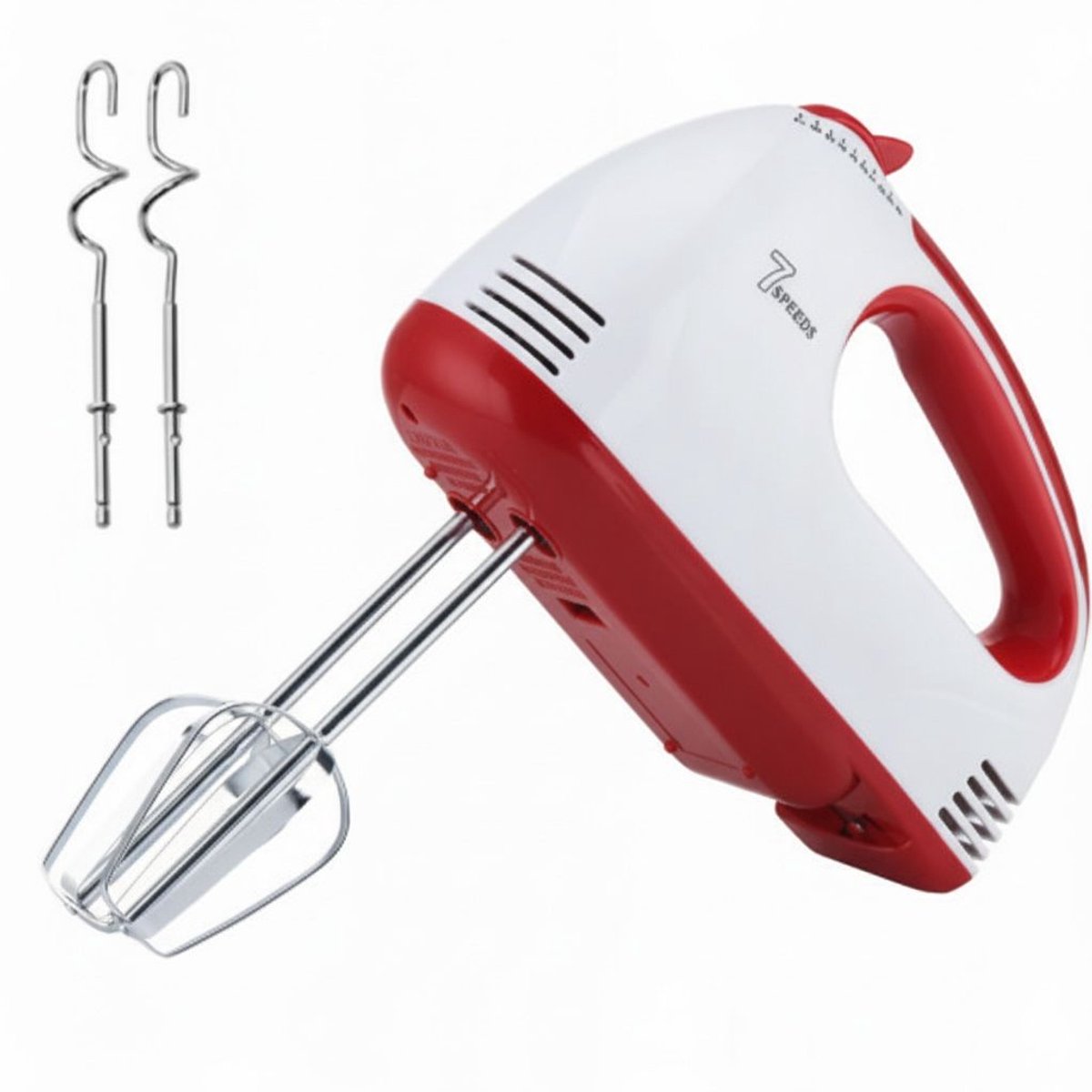 Rosberg - Kleine Handmixer - 7 Snelheden - Inclusief Deeghaken en Kloppers