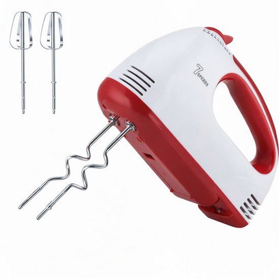 Rosberg Handmixer - 7 Snelheden - Inclusief Deeghaken en Kloppers van Rosberg — afbeelding 2