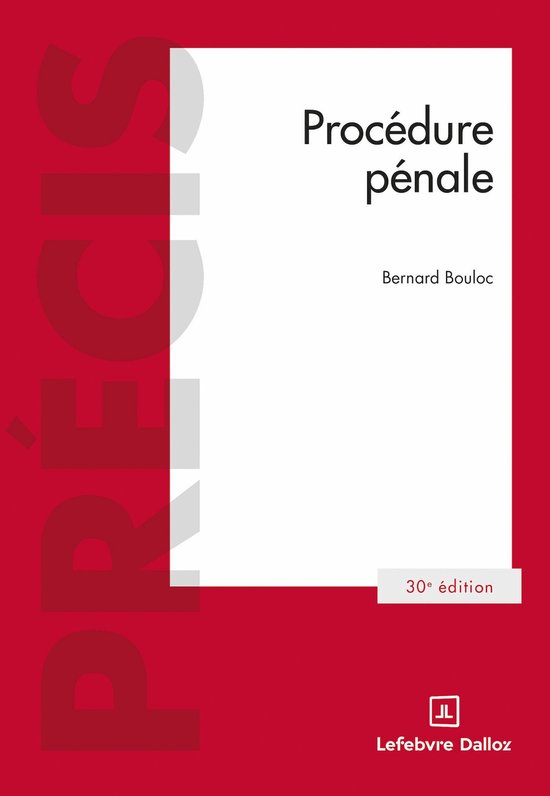 Précis - Procédure pénale 30ed - cover